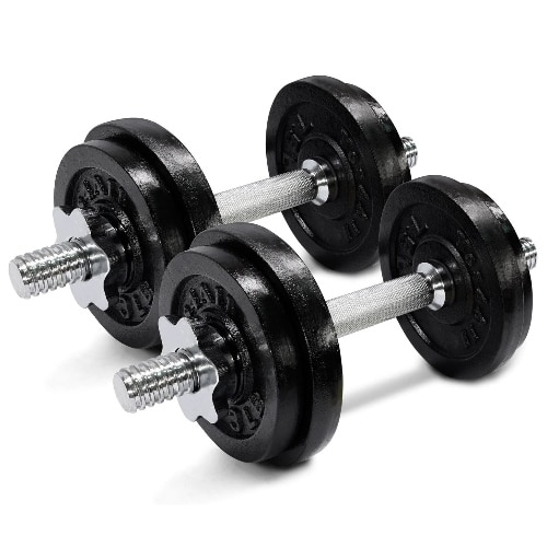 Yes4All Cast Iron Adjustable Dumbbells 40-200lbs Pairs